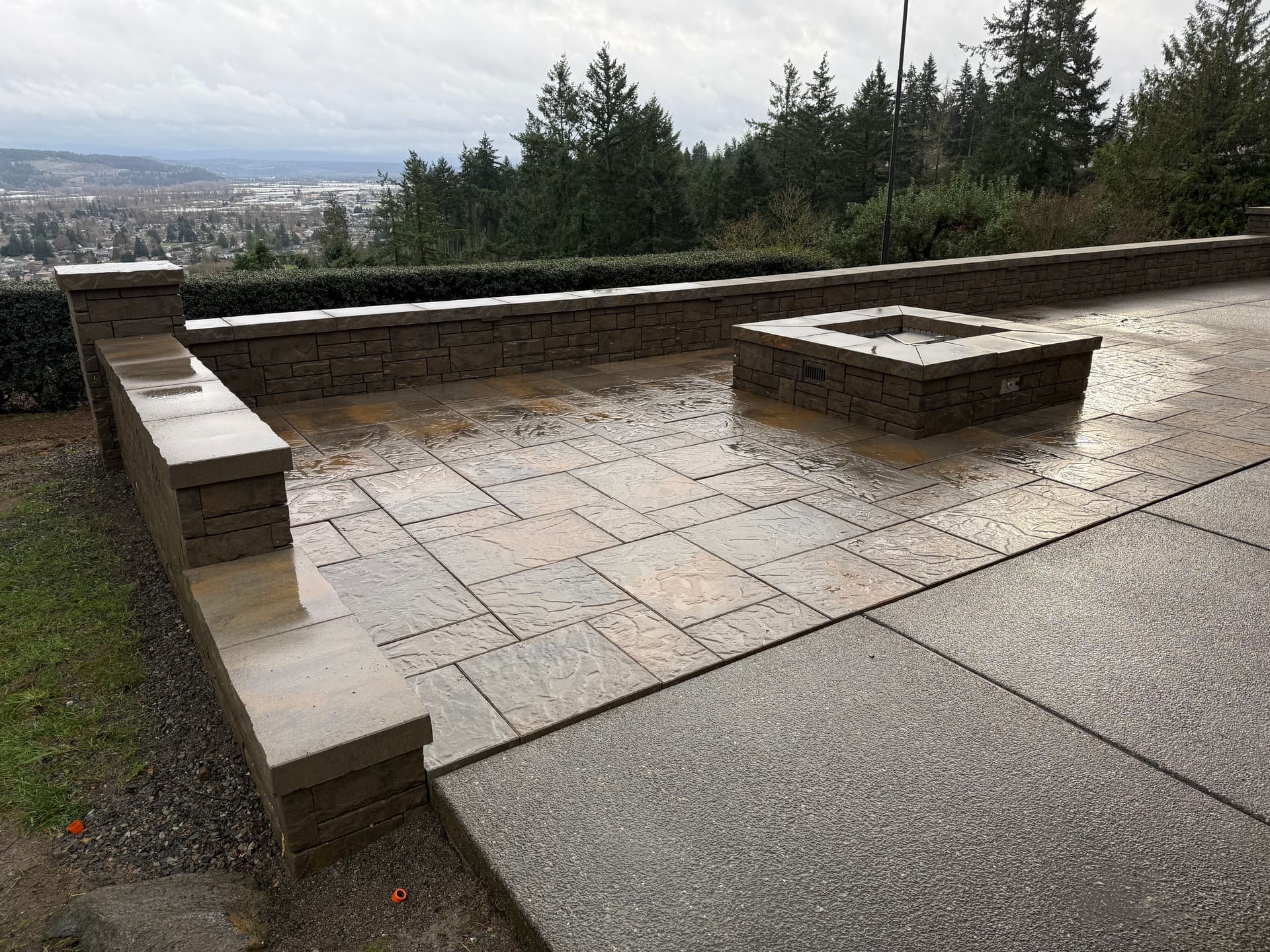 Gallery photos for Stone Patio and Fire Pit Enhancement: Image #1